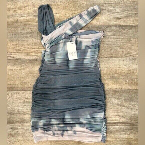 ZARA Ruched Mini Dress NWT - Picture 17 of 17